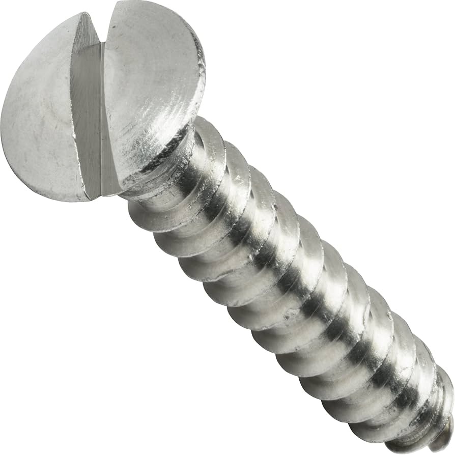 Picture of Brighton Best 200011 #8X3/4" Oval Head Slot Aluminum Self-Tapping Screw